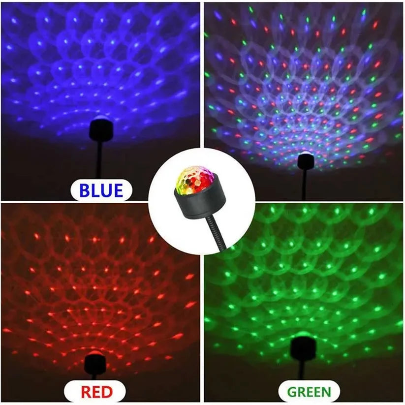 USB Star Projector – Dual Mode Disco Light for Car & Home | Styleva